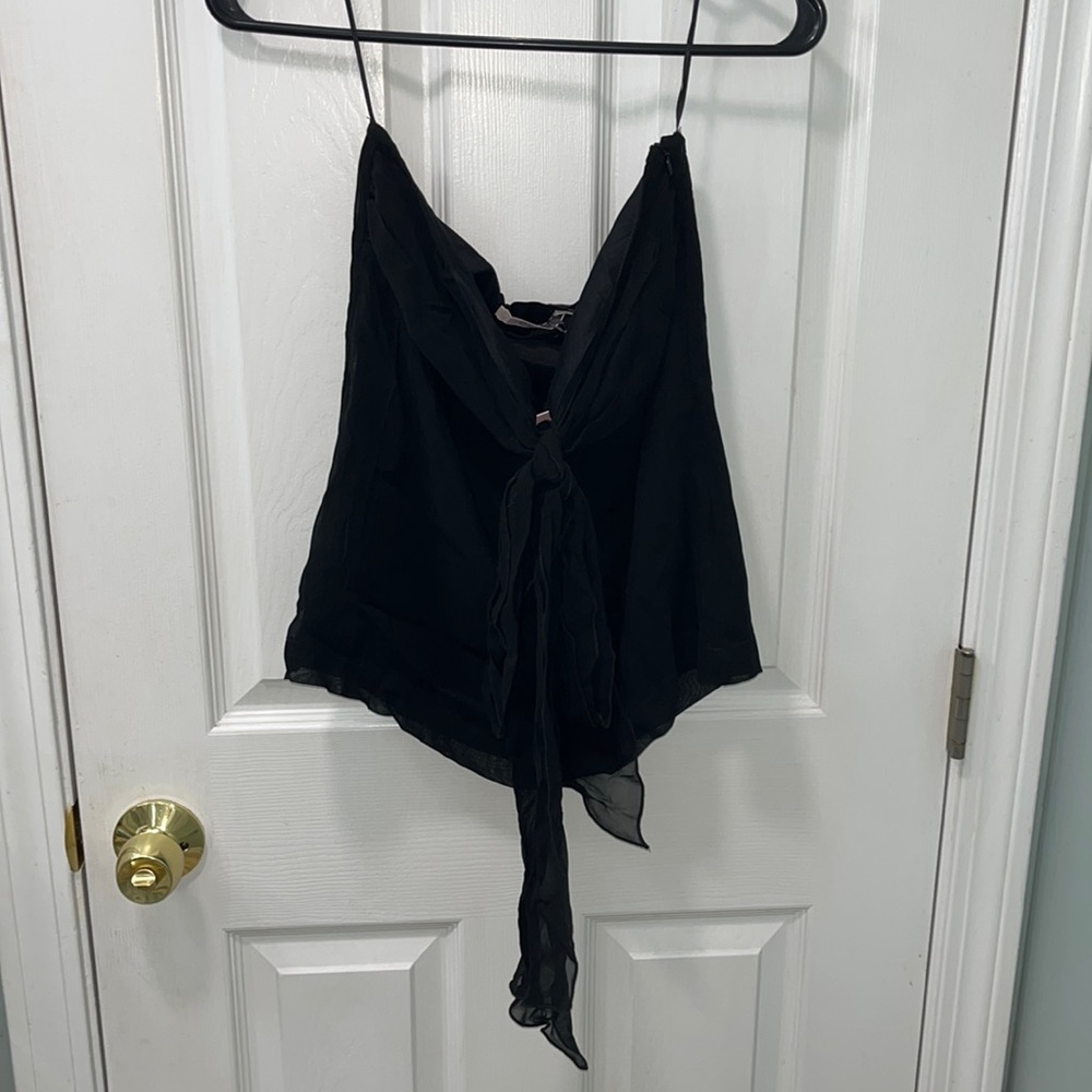 Black R.E.D. Valentino strapless top